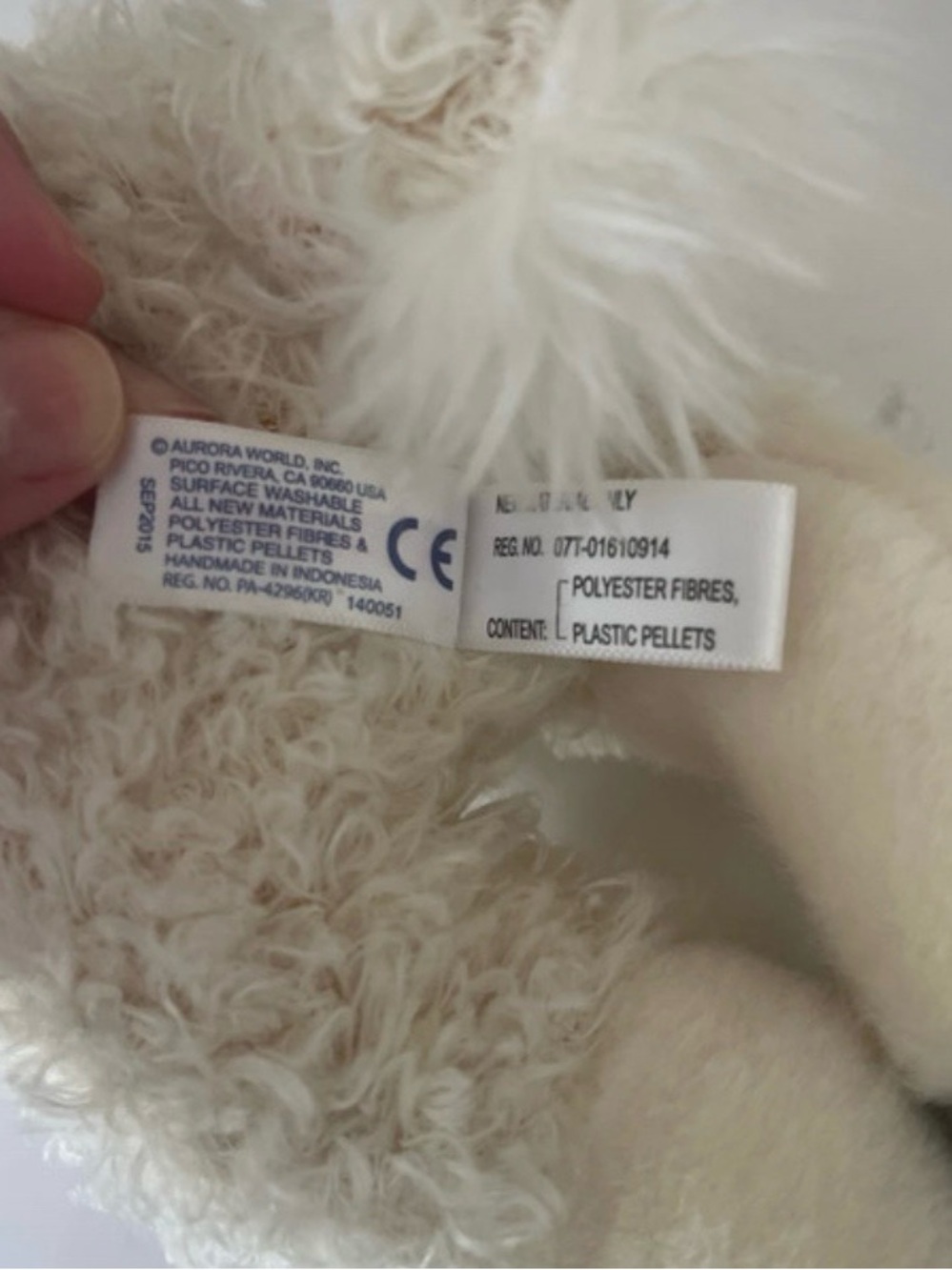 Aurora Flopsie Stuffed Plush Llama Toy 12" Laying - Picture 8 of 8